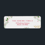 Nostalgic Christmas Holiday Return Address Labels<br><div class="desc">Add a finishing touch to your holiday mails with our chic and modern holiday address labels. Matching holiday cards,  holiday gift labels,  and more are available at berryberrysweet.com</div>