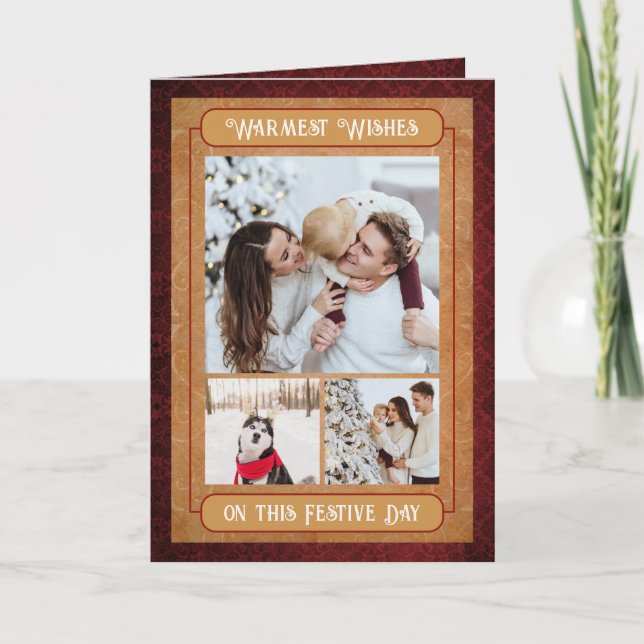 Nostalgic Family Christmas Card (Front)