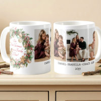 Nostalgic Family of Four First Christmas Photo