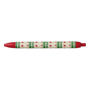 Nostalgic Graphical Knitted Pattern Custom Colour Black Ink Pen