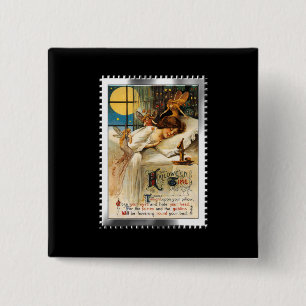 Nostalgic Halloween Slumber Goblins and Fairies 15 Cm Square Badge