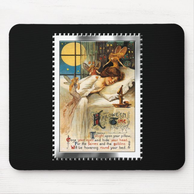 Nostalgic Halloween Slumber Goblins and Fairies Mouse Pad (Front)