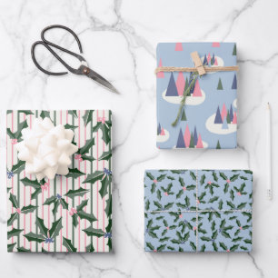 Nostalgic Holiday  Wrapping Paper Sheet