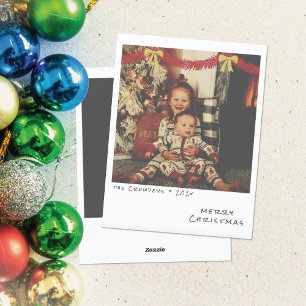 Nostalgic Instant Photo Christmas Card