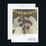 Nostalgic Instant Photo w/Streamer Hanukkah Holiday Card<br><div class="desc">Introducing the Nostalgic Instant Photo with Streamer Hanukkah Holiday Card, a charming way to celebrate the warmth and joy of the season. This delightful card is designed to evoke a sense of nostalgia with its vintage instant photo style, elegantly adorned with a festive Hanukkah holiday streamer. Golden hanukkiah and playful...</div>