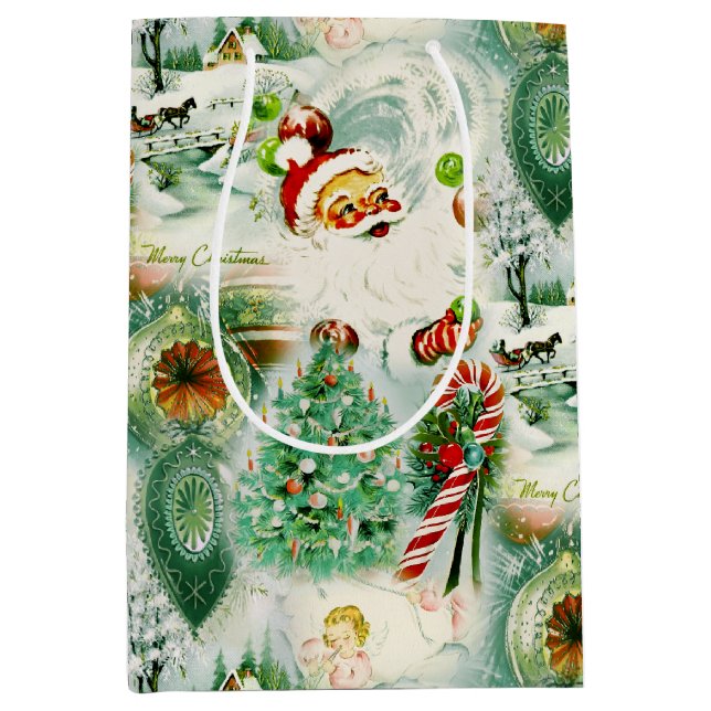 Nostalgic Kitschmas  Medium Gift Bag (Front)