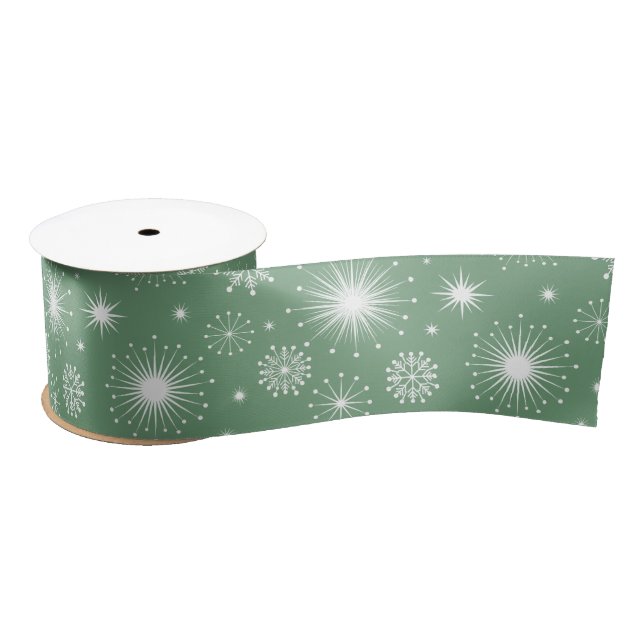 Nostalgic Kitschmas Stars Satin Ribbon (Spool)