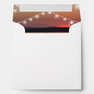 Nostalgic Lake wedding Square Invitation Envelope