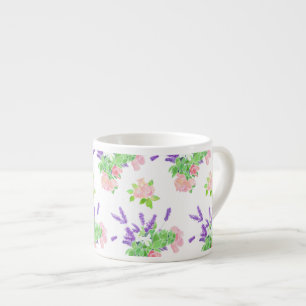 Nostalgic Lavender, Pink Roses, Mock Orange Espresso Cup