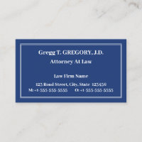 Nostalgic Law Professional Business Card