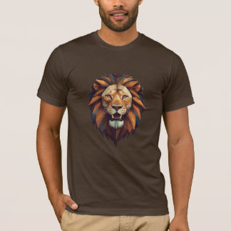 Nostalgic Mane: Retro Lion Emblem T-Shirt Collecti