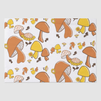 Nostalgic Mushroom Pattern Tissue Paper