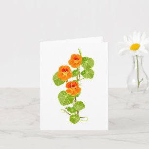 Nostalgic Nasturtium Card