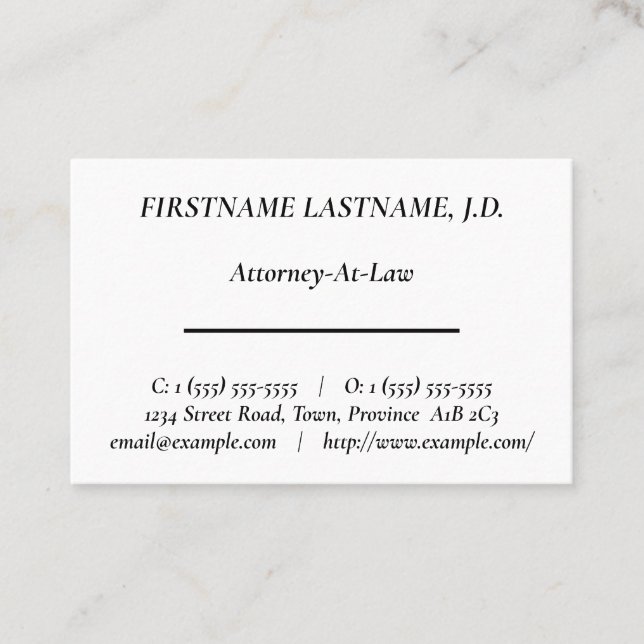 Nostalgic, Old Fashioned Business Card (Front)