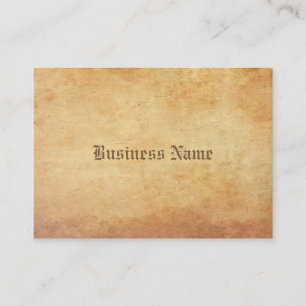 Nostalgic Old Paper Look Luxurious Professional Business Card