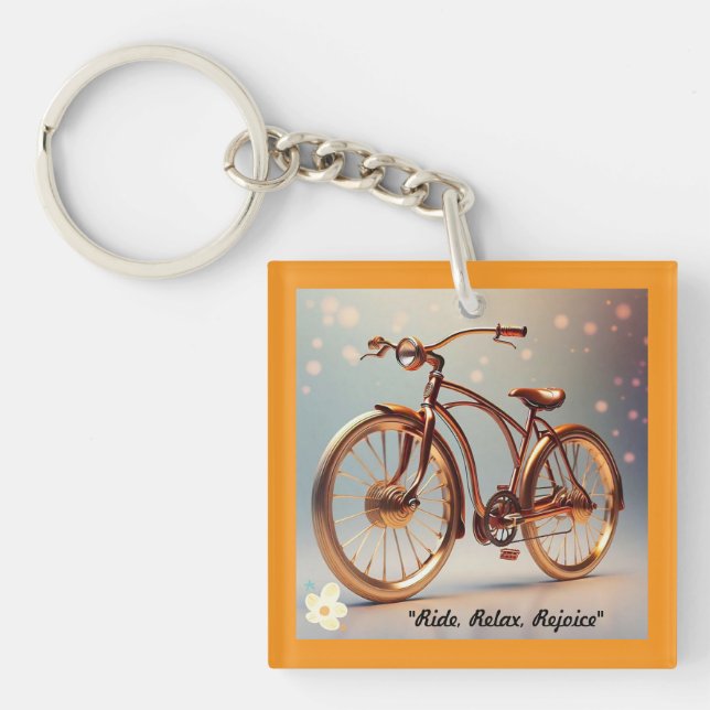 "Nostalgic Pedals" Key Ring (Front)