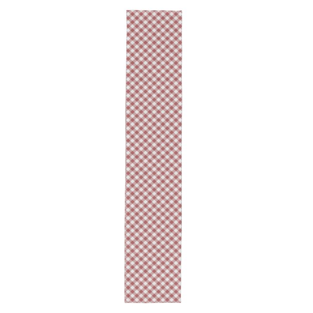 Nostalgic Red Gingham Medium Table Runner (Front)