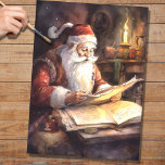 Nostalgic Santa 3 Decoupage Paper<br><div class="desc">Elevate your crafts with the magic of nostalgia. Our decoupage paper features a timeless Santa Claus in heartwarming watercolors,  infusing your projects with the cherished spirit of the holiday season. Create with love and memories.</div>