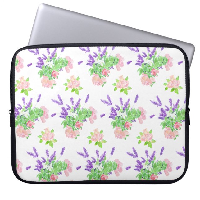 Nostalgic Scents of Summer Pattern Laptop Sleeve (Front)