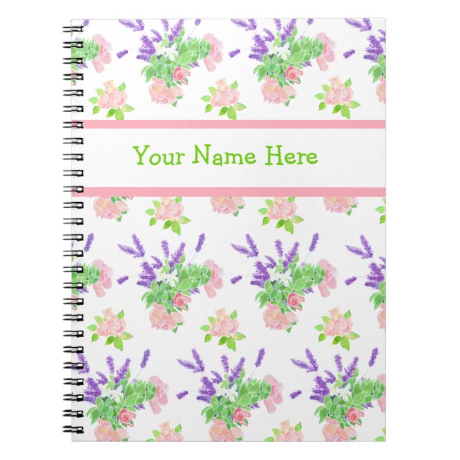Nostalgic Scents of Summer Pattern Notebook (Front)