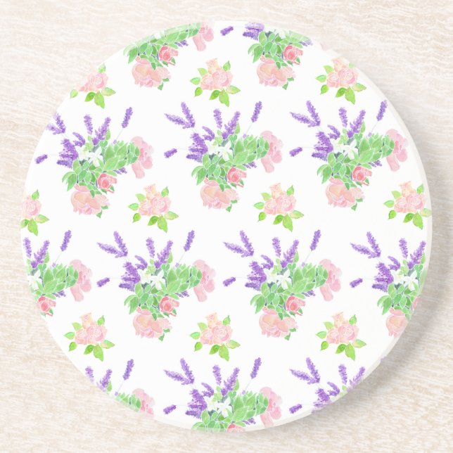 Nostalgic Scents of Summer Sandstone Coaster (Front)