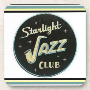 Nostalgic "Starlight Jazz Club" Coaster Set