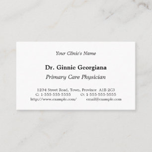 Nostalgic, Vintage Business Card
