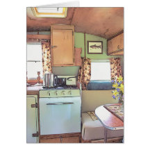 Nostalgic Vintage Camper Trailer Mother's Day Card