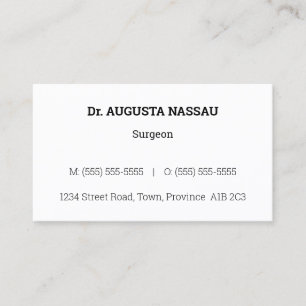 Nostalgic, Vintage, & Classic Business Card