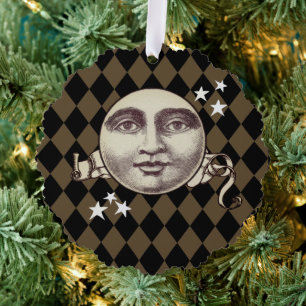 Nostalgic Vintage Steampunk Fantasy Tree Decoration Card