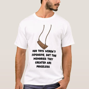 Nostalgic Wooden Swing Quote T-Shirt
