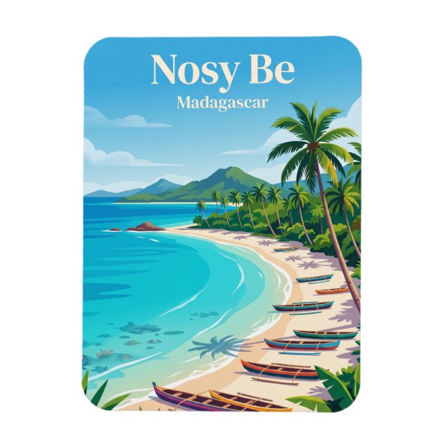Nosy Be Madagascar Magnet (Vertical)