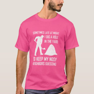 Nosy Neighbour Next Door Man Distressed Neighborho T-Shirt