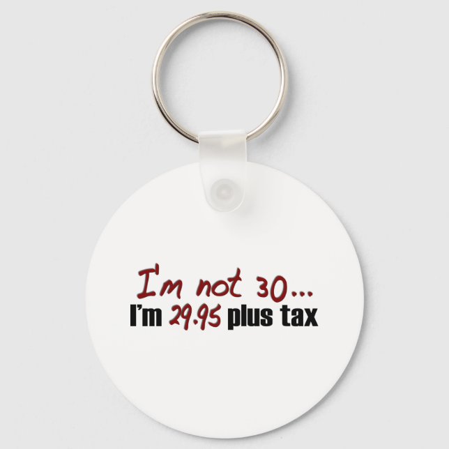Not 30 $29.95 Plus Tax Key Ring (Front)