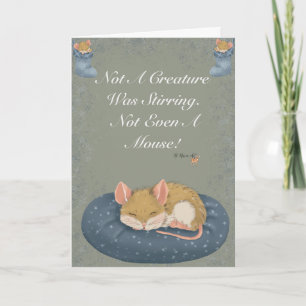 Not A Creature Was Stirring-Hand drawn Holiday