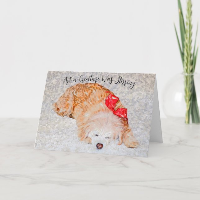 Not a Creature Was Stirring Holiday Card (Front)