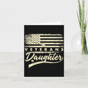 Not A Daddys Little Girl A Veterans Daughter Card