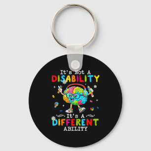 Not a disability a different ability autism suppor key ring