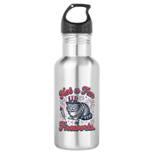 Not a Fan of Fireworks Scared Cat Shirt (2)_1 532 Ml Water Bottle