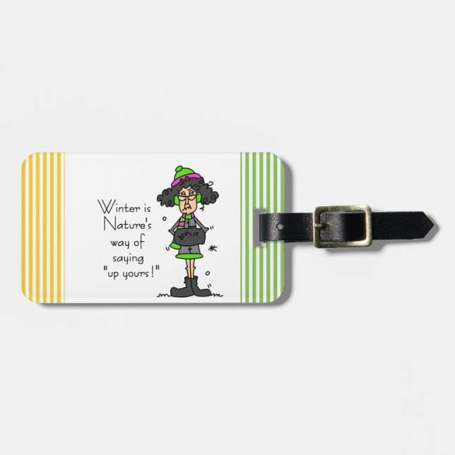 Not a Fan of Winter Luggage Tag (Front Horizontal)