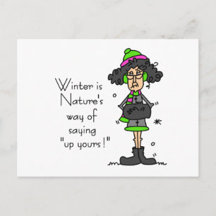 Not a Fan of Winter Postcard