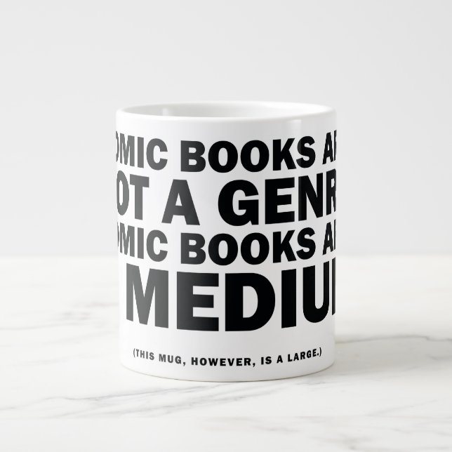 not a genre large coffee mug (Front)