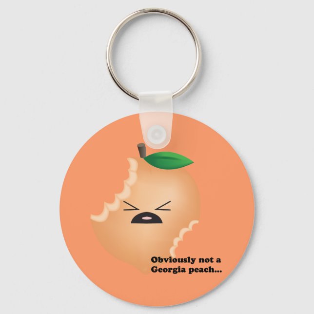 Not-A-Georgia-Peach Key Ring (Front)