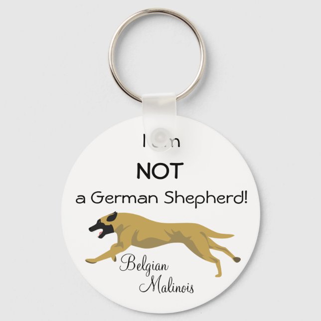 NOT a German Shepherd Key Ring (Front)