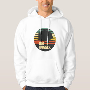 Not A Hugger Black Porcupine Hoodie