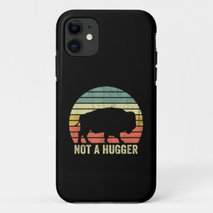 Not A Hugger Funny Yellowstone Buffalo Bison Intro Case-Mate iPhone Case