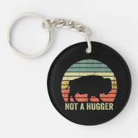 Not A Hugger Funny Yellowstone Buffalo Bison Intro