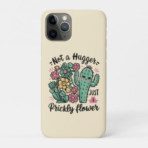 Not a Hugger Just a Prickly Flower Cute Cactus Fun Case-Mate iPhone Case