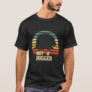 Not A Hugger Porcupine Black T-Shirt