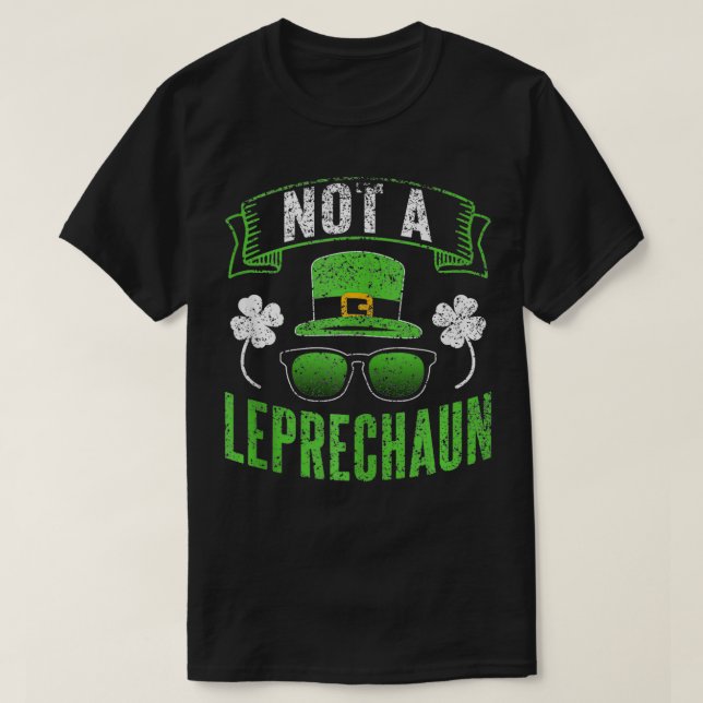 Not A Irish St Patricks Day Ireland Shamrock  T-Shirt (Design Front)